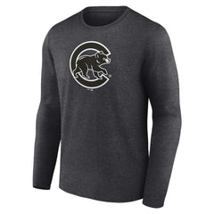 Chicago Cubs Monochrome Long Sleeve T-Shirt - MLB T-shirts