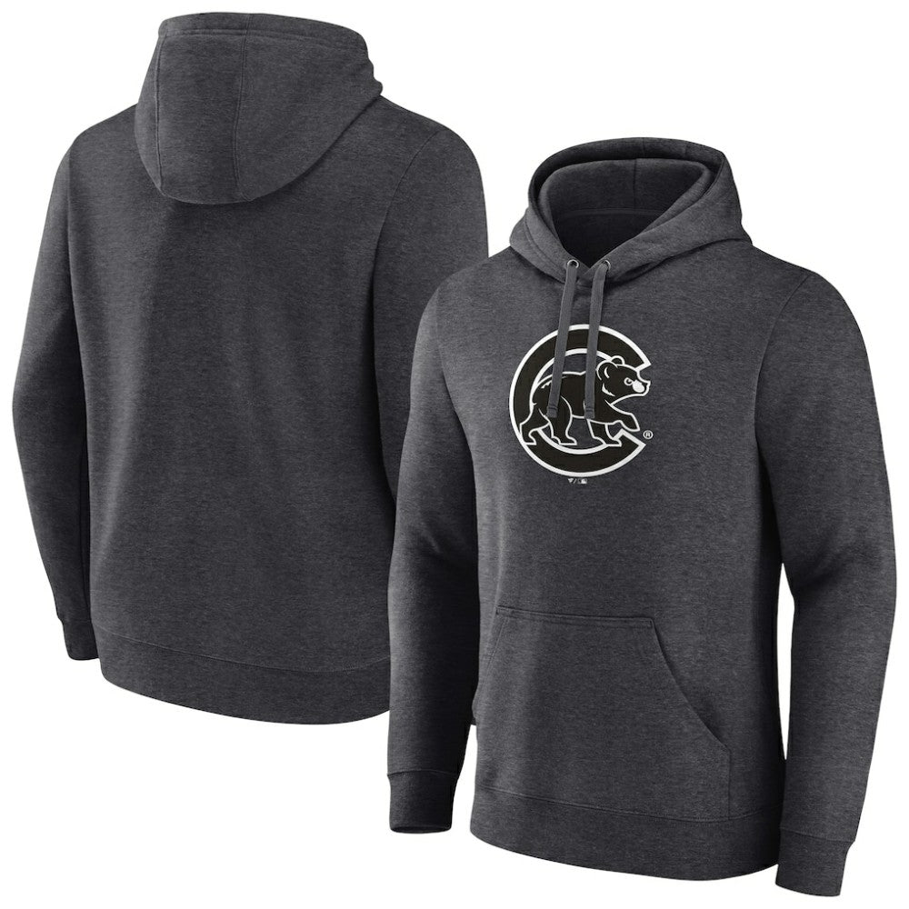 Chicago Cubs Monochrome Pullover Hoodie - MLB Hoodies