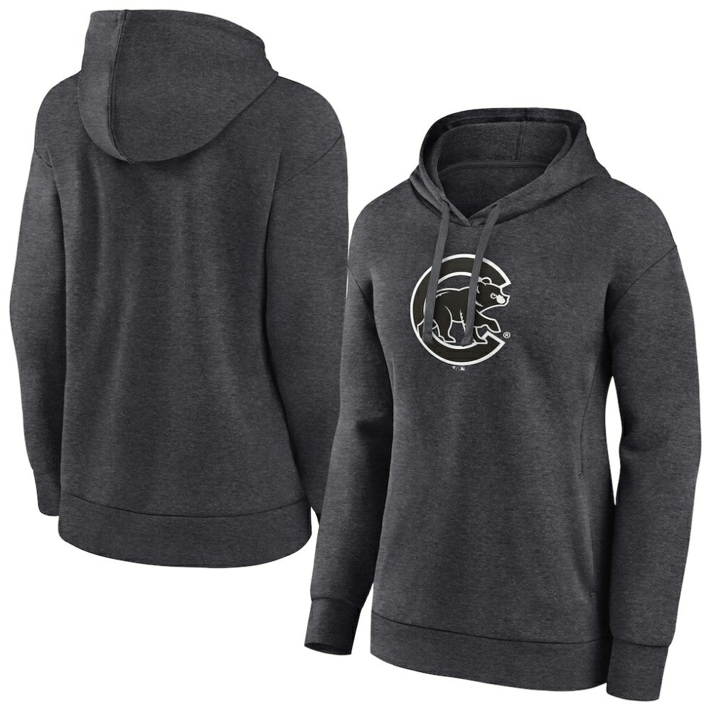 Chicago Cubs Women's Monochrome Pullover Hoodie - MLB Hoodies