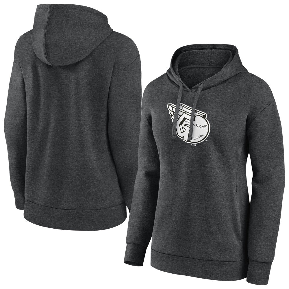 Cleveland Guardians Women's Monochrome Pullover Hoodie - MLB Hoodies