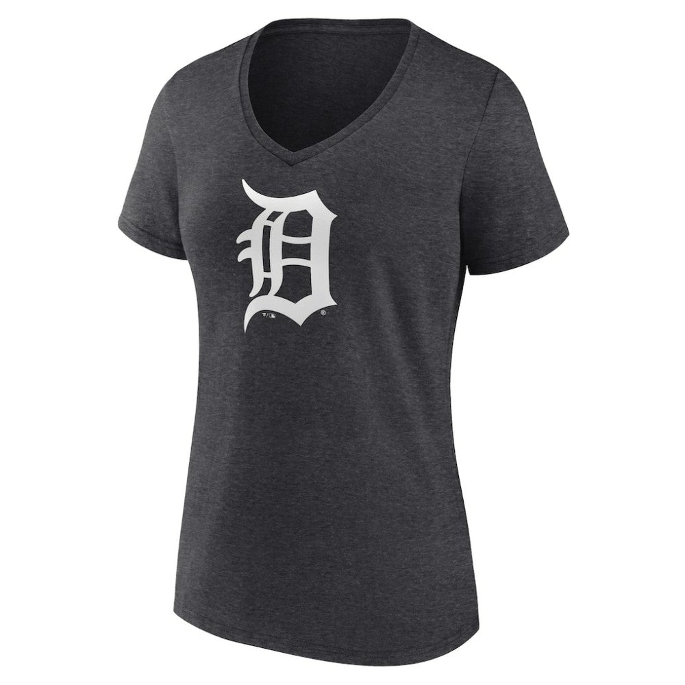 Detroit Tigers Women's Monochrome V-Neck T-Shirt - MLB T-shirts