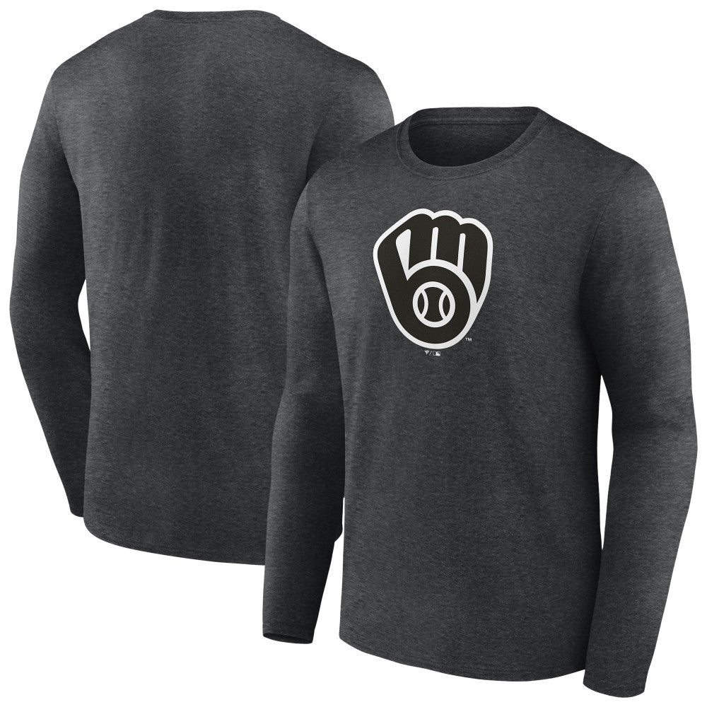Milwaukee Brewers Monochrome Long Sleeve T-Shirt - MLB T-shirts