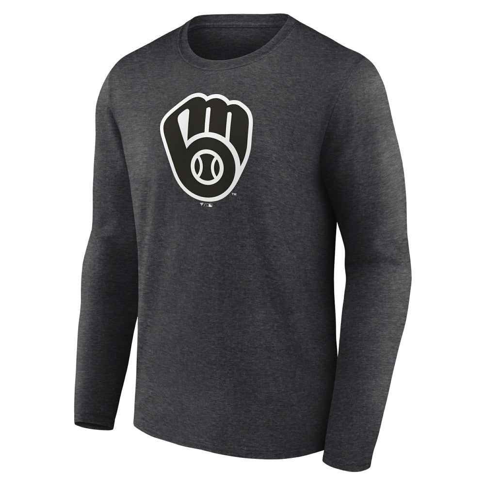 Milwaukee Brewers Monochrome Long Sleeve T-Shirt - MLB T-shirts