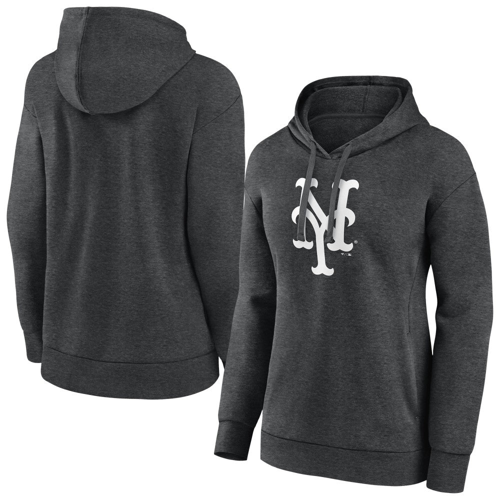 New York Mets Women's Monochrome Pullover Hoodie - MLB Hoodies