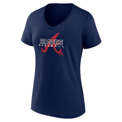 Atlanta Braves Women's Stellar V-Neck T-Shirt - MLB T-shirts