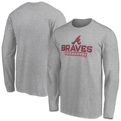 Atlanta Braves Evanston Stencil Long Sleeve T-Shirt - MLB T-shirts
