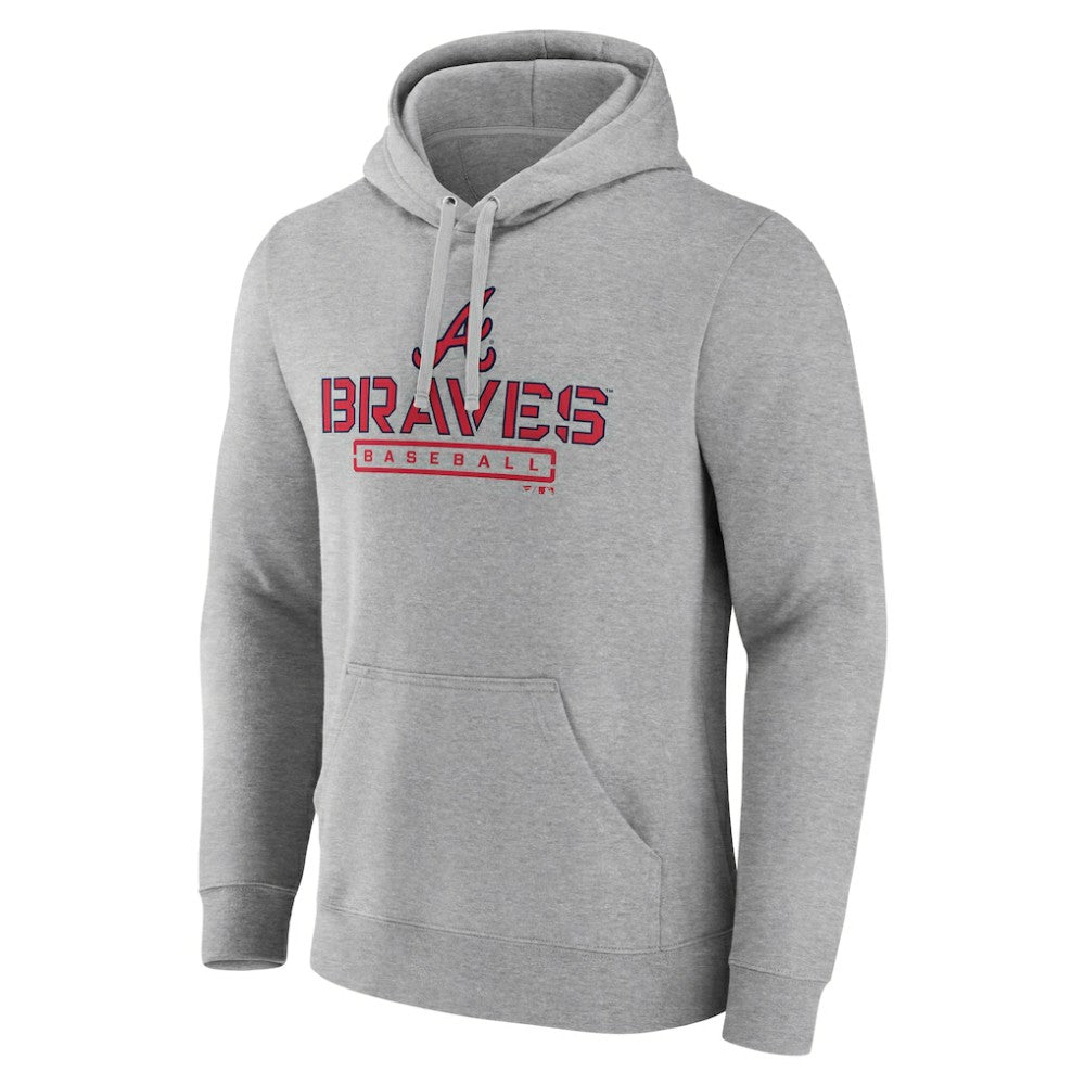 Atlanta Braves Evanston Stencil Pullover Hoodie - MLB Hoodies
