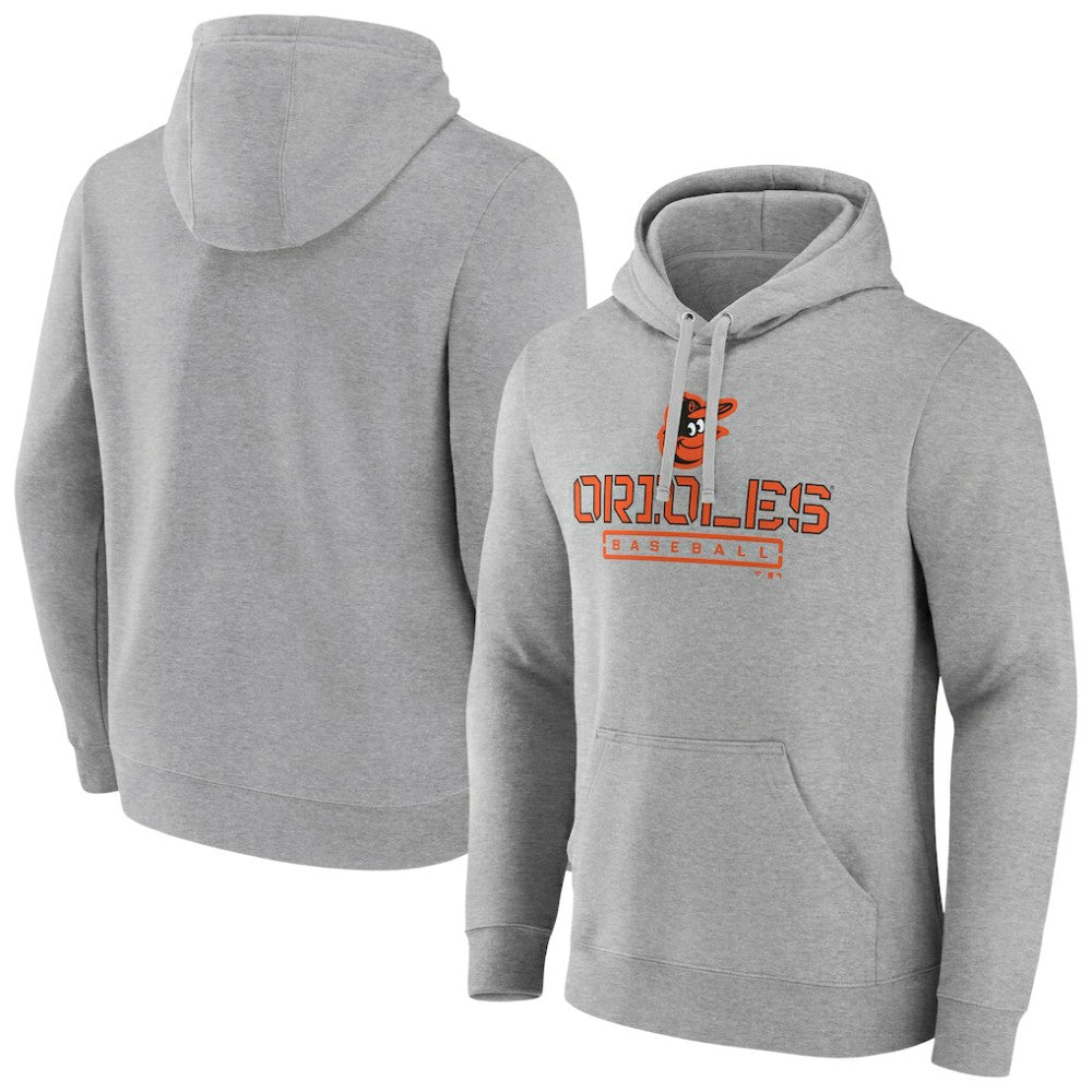 Baltimore Orioles Evanston Stencil Pullover Hoodie - MLB Hoodies