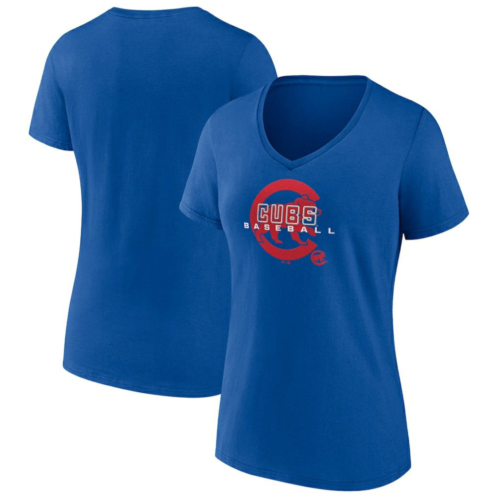 Chicago Cubs Women's Stellar V-Neck T-Shirt - MLB T-shirts