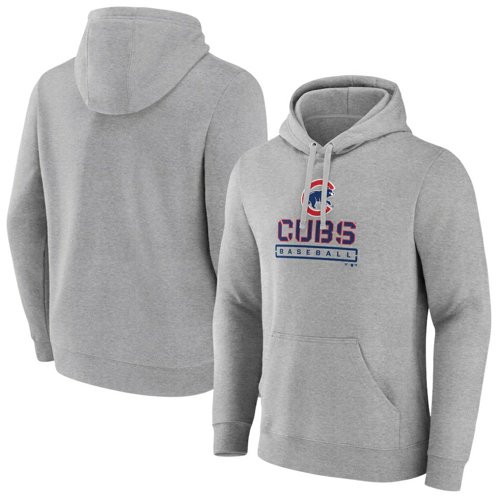 Chicago Cubs Evanston Stencil Pullover Hoodie - MLB Hoodies