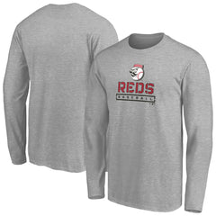 Cincinnati Reds Evanston Stencil Long Sleeve T-Shirt - MLB T-shirts