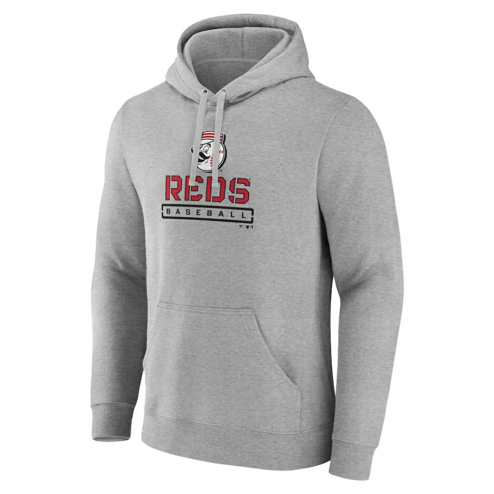 Cincinnati Reds Evanston Stencil Pullover Hoodie - MLB Hoodies