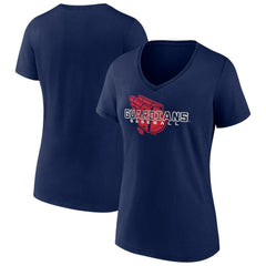 Cleveland Guardians Women's Stellar V-Neck T-Shirt - MLB T-shirts