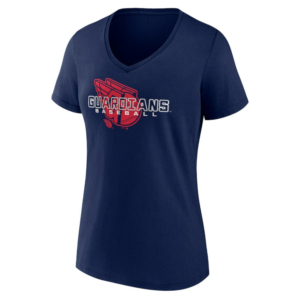 Cleveland Guardians Women's Stellar V-Neck T-Shirt - MLB T-shirts