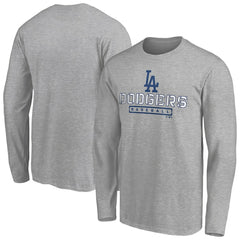 Los Angeles Dodgers Evanston Stencil Long Sleeve T-Shirt - MLB T-shirts