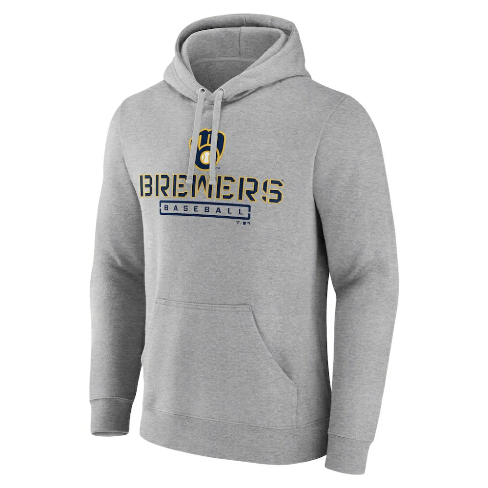 Milwaukee Brewers Evanston Stencil Pullover Hoodie - MLB Hoodies
