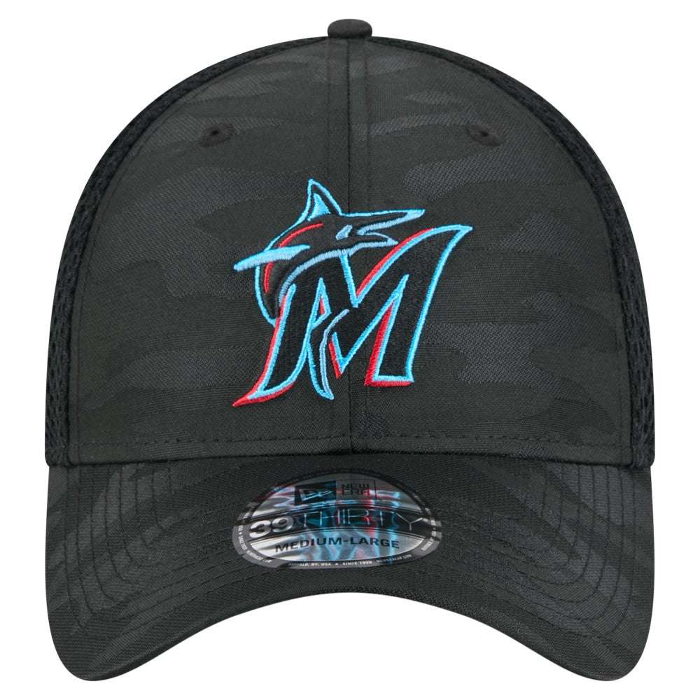 Miami Marlins New Era Subtle Camo 39THIRTY Flex Hat - MLB Hats