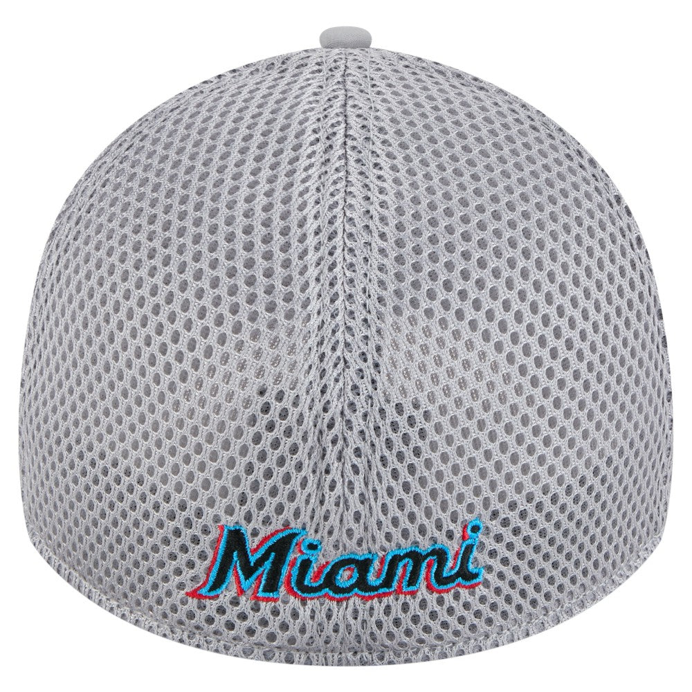 Miami Marlins New Era Linear 39THIRTY Flex Hat - MLB Hats