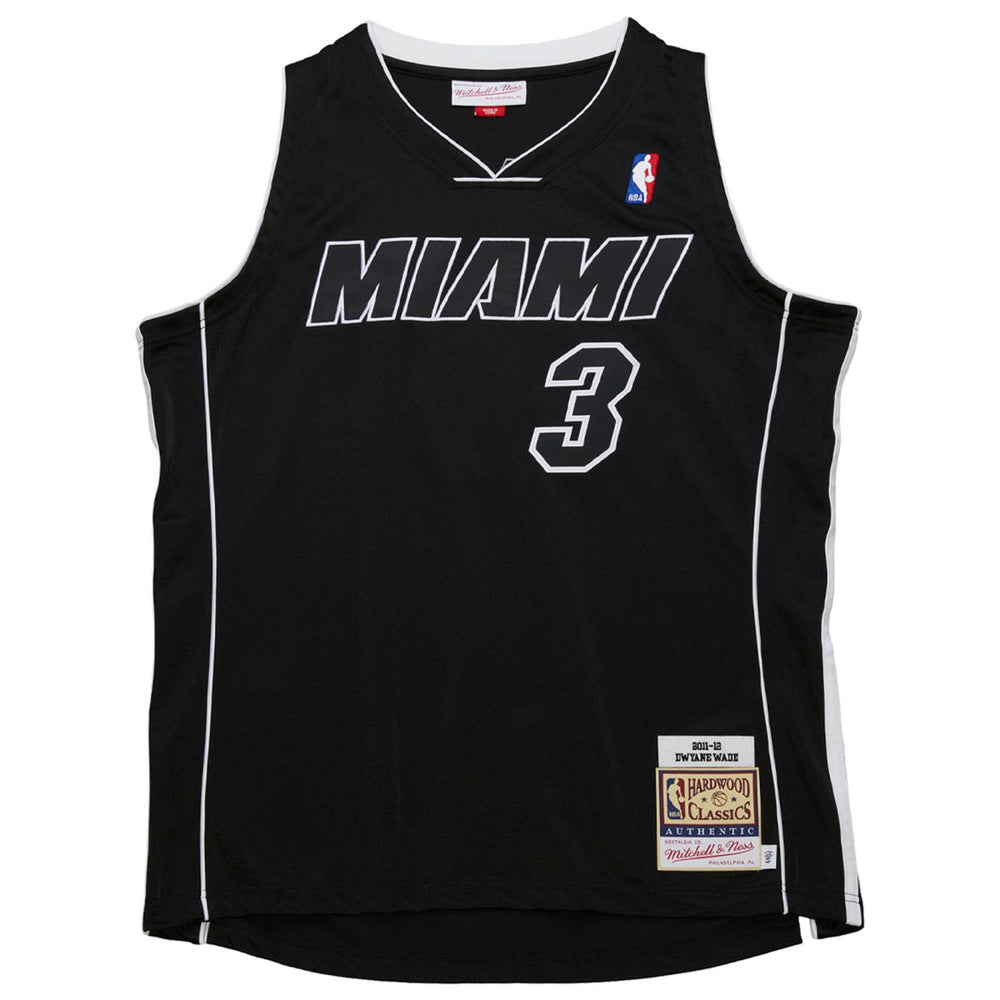Black Dwyane Wade Miami Heat 2011/12 Hardwood Classics Authentic Jersey | NBA