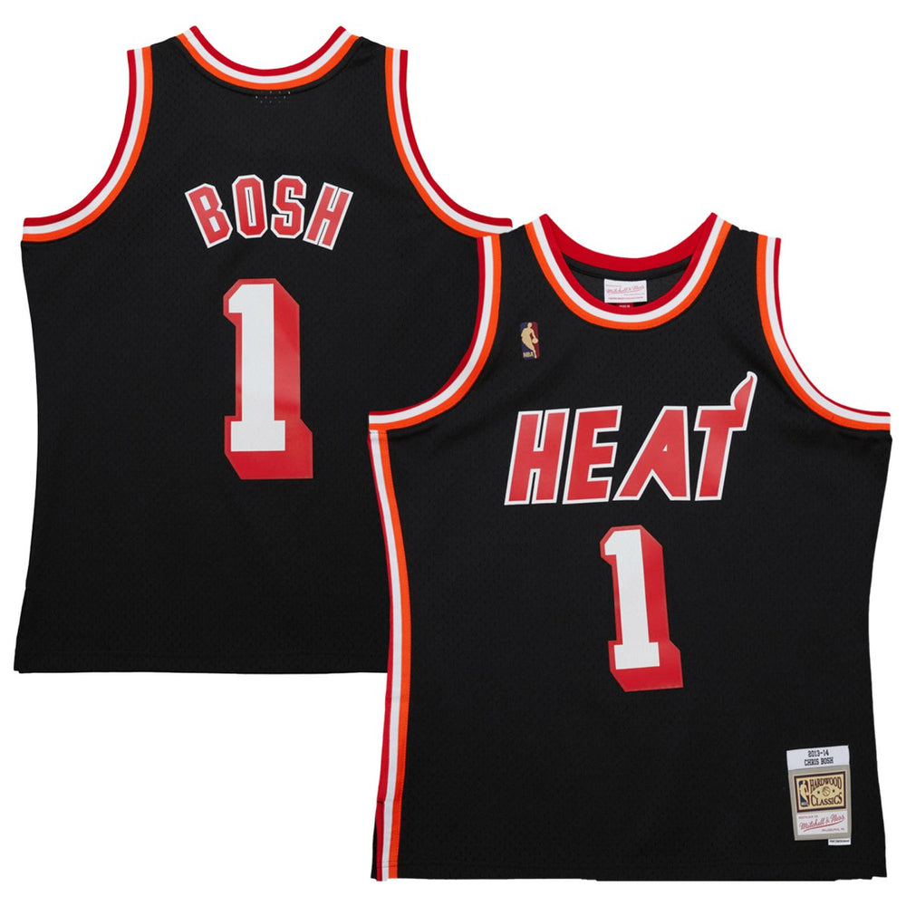 Black Chris Bosh Miami Heat 2013/14 Hardwood Classics Swingman Jersey | NBA