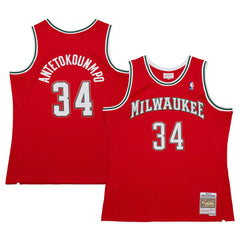 Red Giannis Antetokounmpo Milwaukee Bucks 2014/15 Hardwood Classics Swingman Jersey | NBA