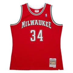 Red Giannis Antetokounmpo Milwaukee Bucks 2014/15 Hardwood Classics Swingman Jersey | NBA
