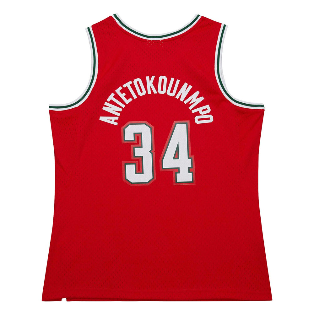 Red Giannis Antetokounmpo Milwaukee Bucks 2014/15 Hardwood Classics Swingman Jersey | NBA