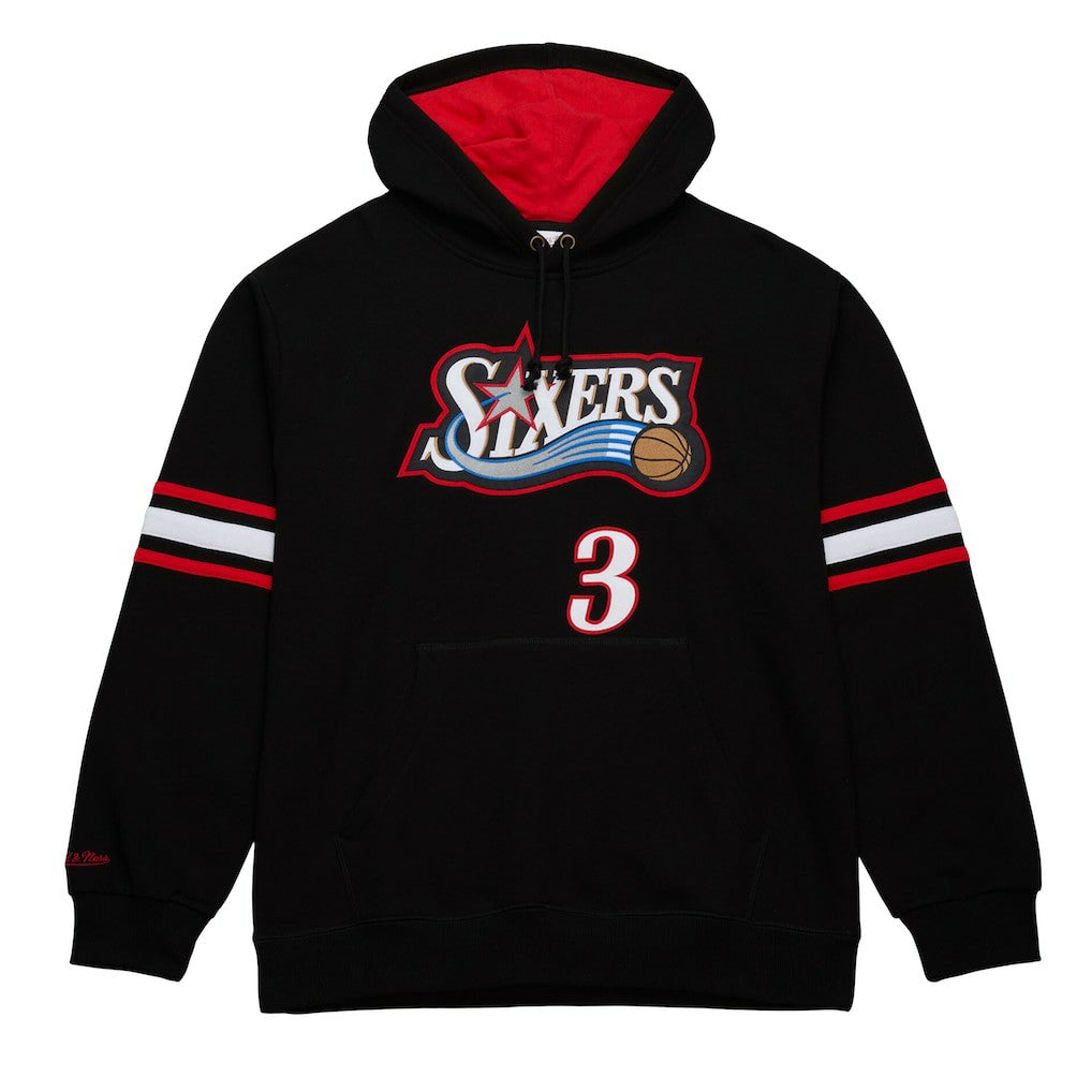 Black Allen Iverson Philadelphia 76ers Name & Number Pullover Hoodie | NBA