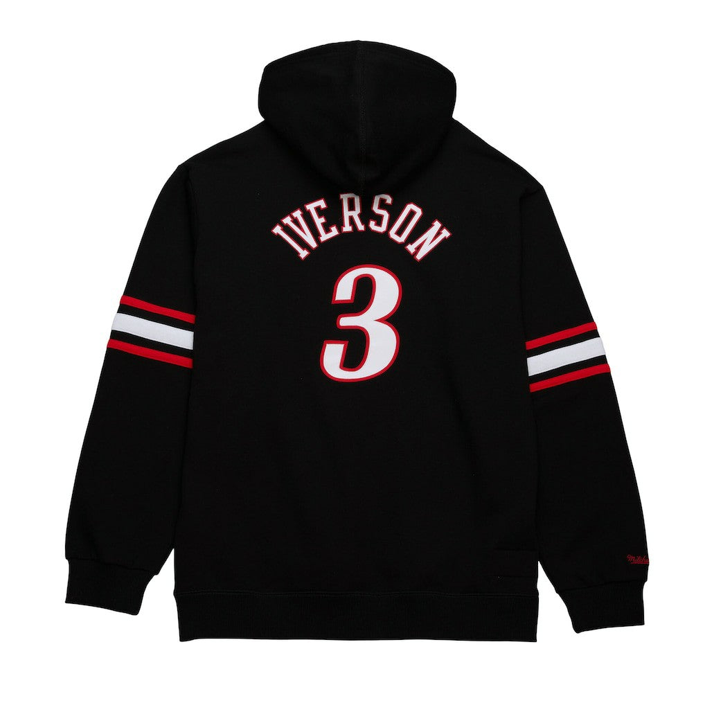 Black Allen Iverson Philadelphia 76ers Name & Number Pullover Hoodie | NBA