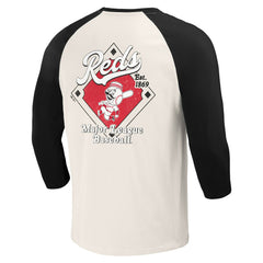 Cincinnati Reds Darius Rucker Collection by Fanatics Cooperstown Collection Raglan 3/4-Sleeve T-Shirt - MLB T-shirts