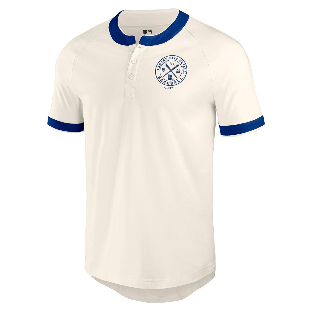 Kansas City Royals Darius Rucker Collection by Fanatics Henley Raglan T-Shirt - MLB T-shirts