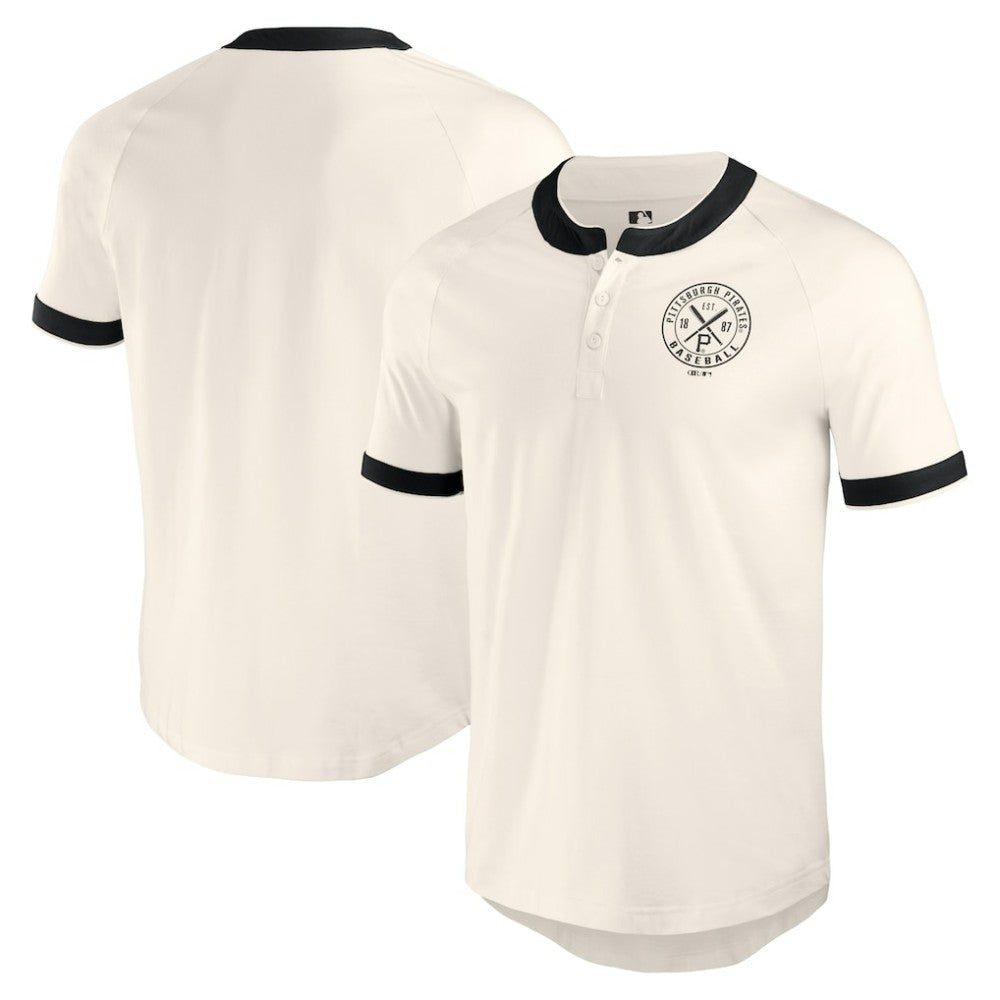 Pittsburgh Pirates Darius Rucker Collection by Fanatics Henley Raglan T-Shirt - MLB T-shirts
