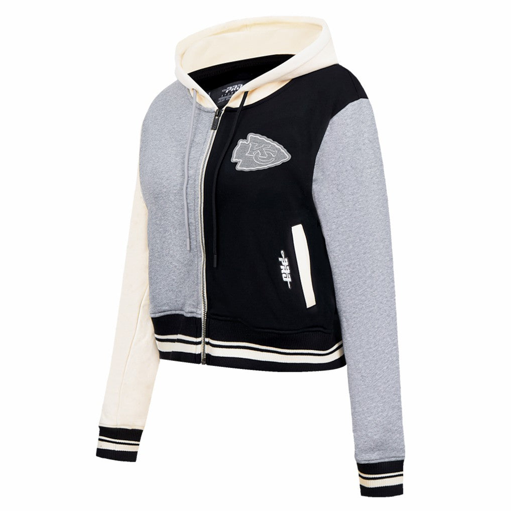 Kansas City Chiefs Pro Standard Women's Reverse French Terry Colorblock Full-Zip Hoodie | NFL US