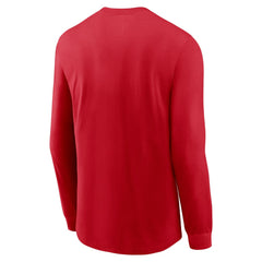 Cincinnati Reds Nike Local Logo Swoosh Lockup Long Sleeve T-Shirt - MLB T-shirts