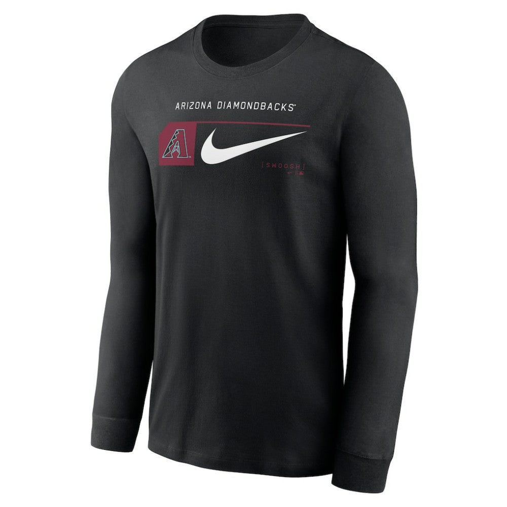 Arizona Diamondbacks Nike Local Logo Swoosh Lockup Long Sleeve T-Shirt - MLB T-shirts