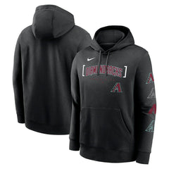 Arizona Diamondbacks Nike Club Stack Pullover Hoodie - MLB Hoodies