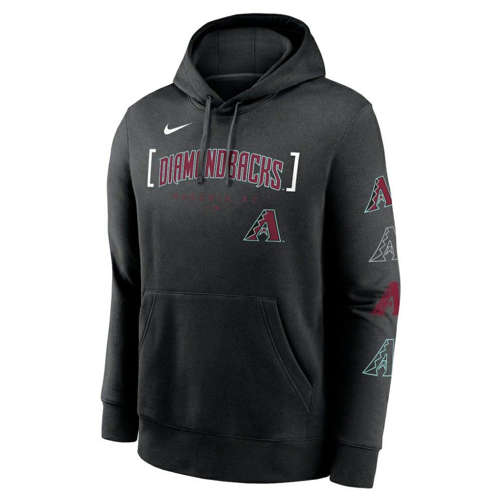 Arizona Diamondbacks Nike Club Stack Pullover Hoodie - MLB Hoodies
