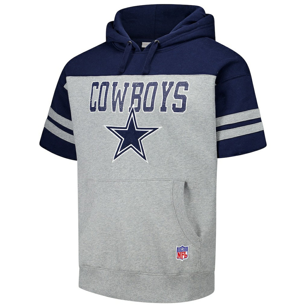 Dallas Cowboys Off Field Vintage Logo Short Sleeve Pullover Hoodie | NFL Sale