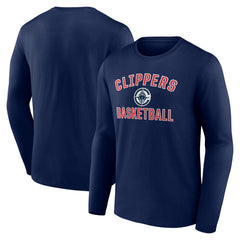 Navy LA Clippers Victory Arch Long Sleeve T-Shirt | NBA