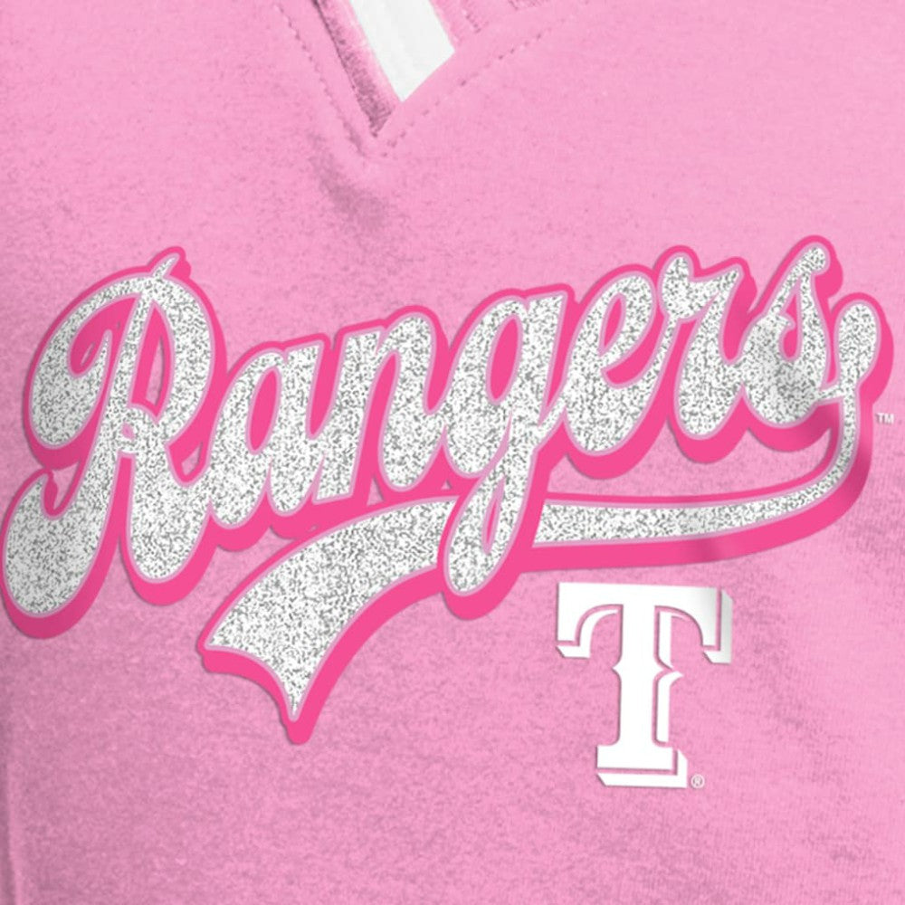 Texas Rangers New Era Girls Youth Mommy & Me Raglan V-Neck T-Shirt - MLB T-shirts