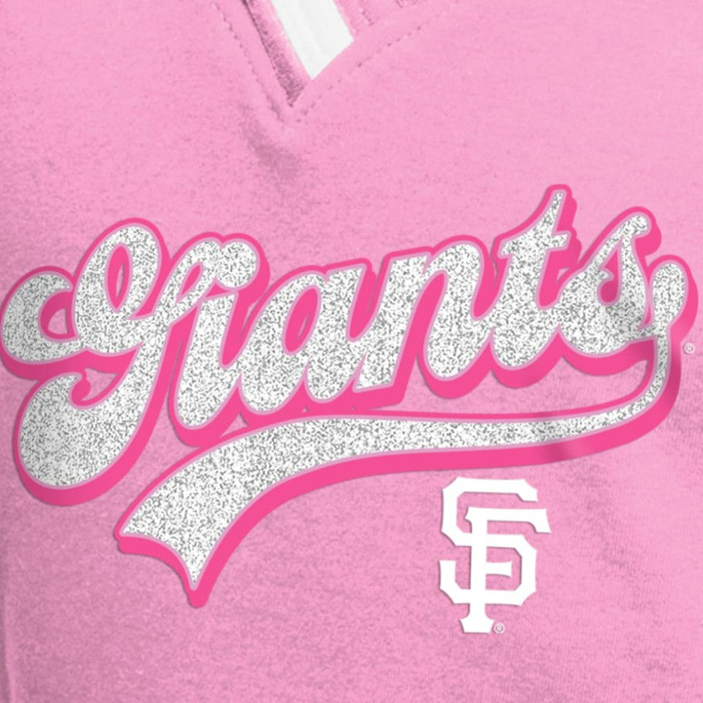 San Francisco Giants New Era Girls Youth Mommy & Me Raglan V-Neck T-Shirt - MLB T-shirts