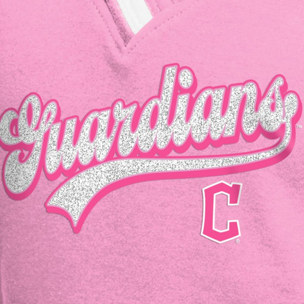 Cleveland Guardians New Era Girls Youth Mommy & Me Raglan V-Neck T-Shirt - MLB T-shirts