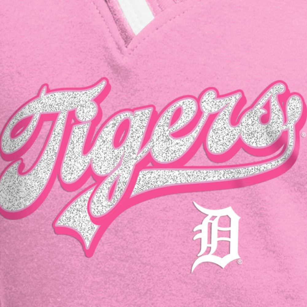 Detroit Tigers New Era Girls Youth Mommy & Me Raglan V-Neck T-Shirt - MLB T-shirts