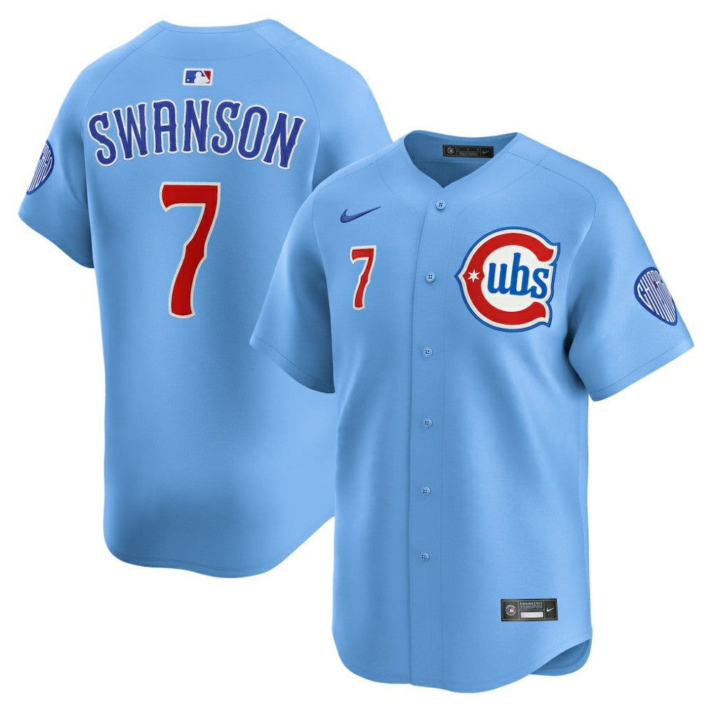 Dansby Swanson Chicago Cubs Nike 2nd Alternate Limited Player Jersey - MLB Jerseys