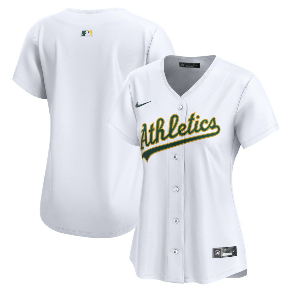 Athletics Nike Women's Home Limited Jersey – White - MLB Jerseys