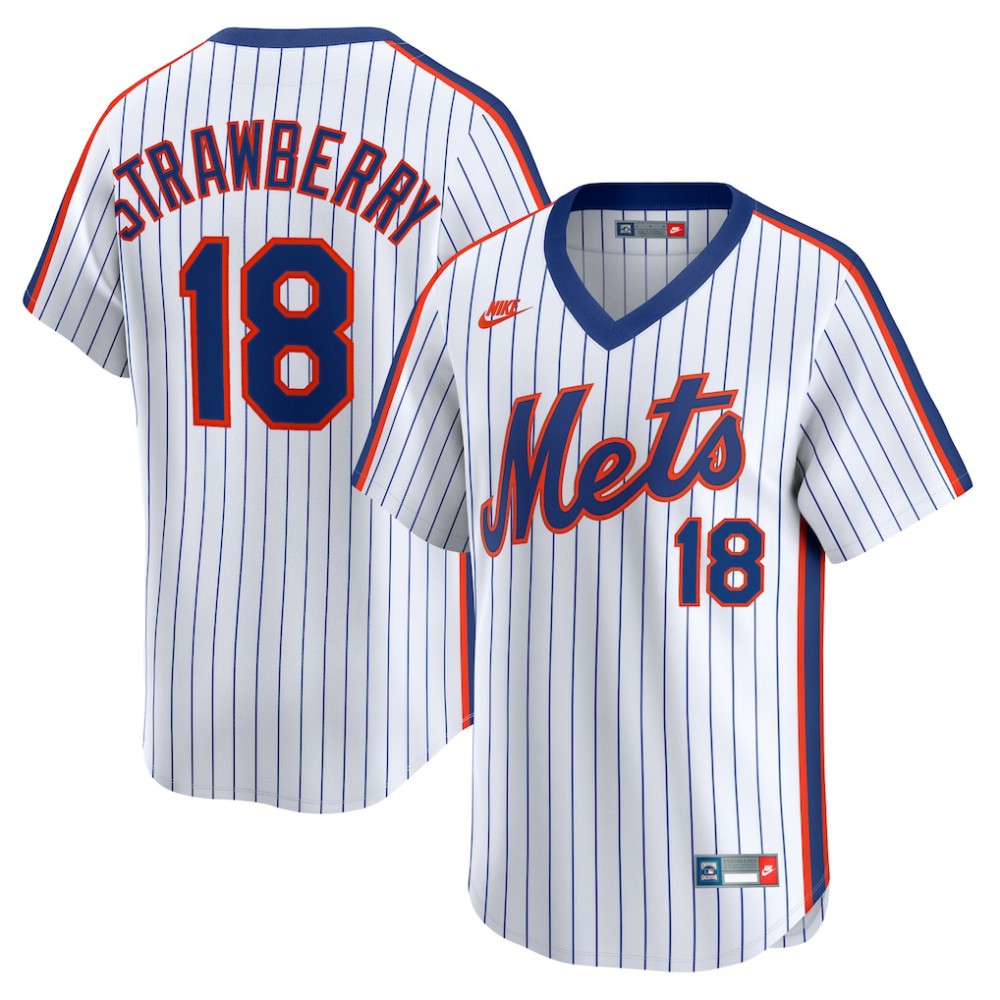 Darryl Strawberry New York Mets Nike Throwback Cooperstown Collection Limited Jersey - MLB Jerseys