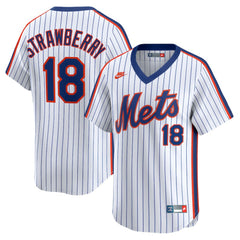Darryl Strawberry New York Mets Nike Throwback Cooperstown Collection Limited Jersey - MLB Jerseys