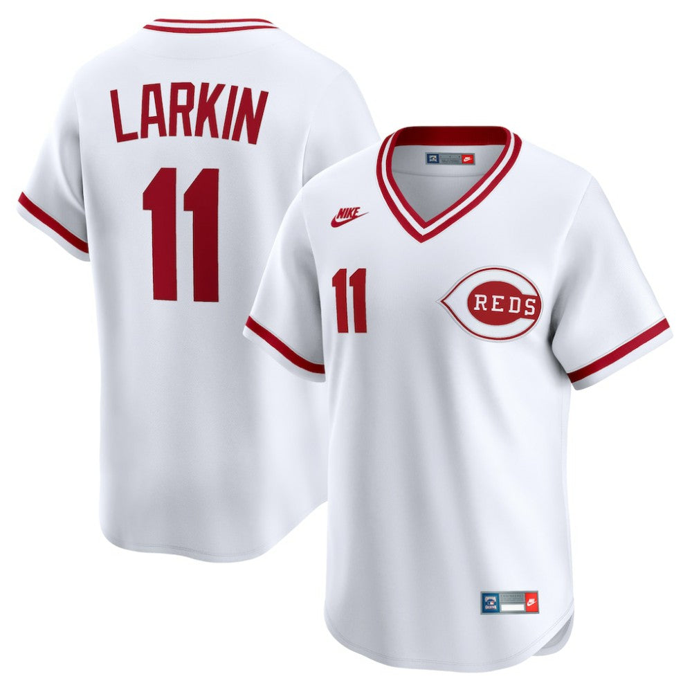 Barry Larkin Cincinnati Reds Nike Throwback Cooperstown Collection Limited Jersey - MLB Jerseys