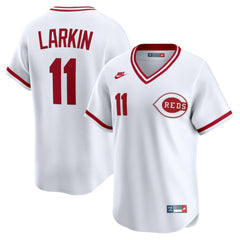 Barry Larkin Cincinnati Reds Nike Throwback Cooperstown Collection Limited Jersey - MLB Jerseys