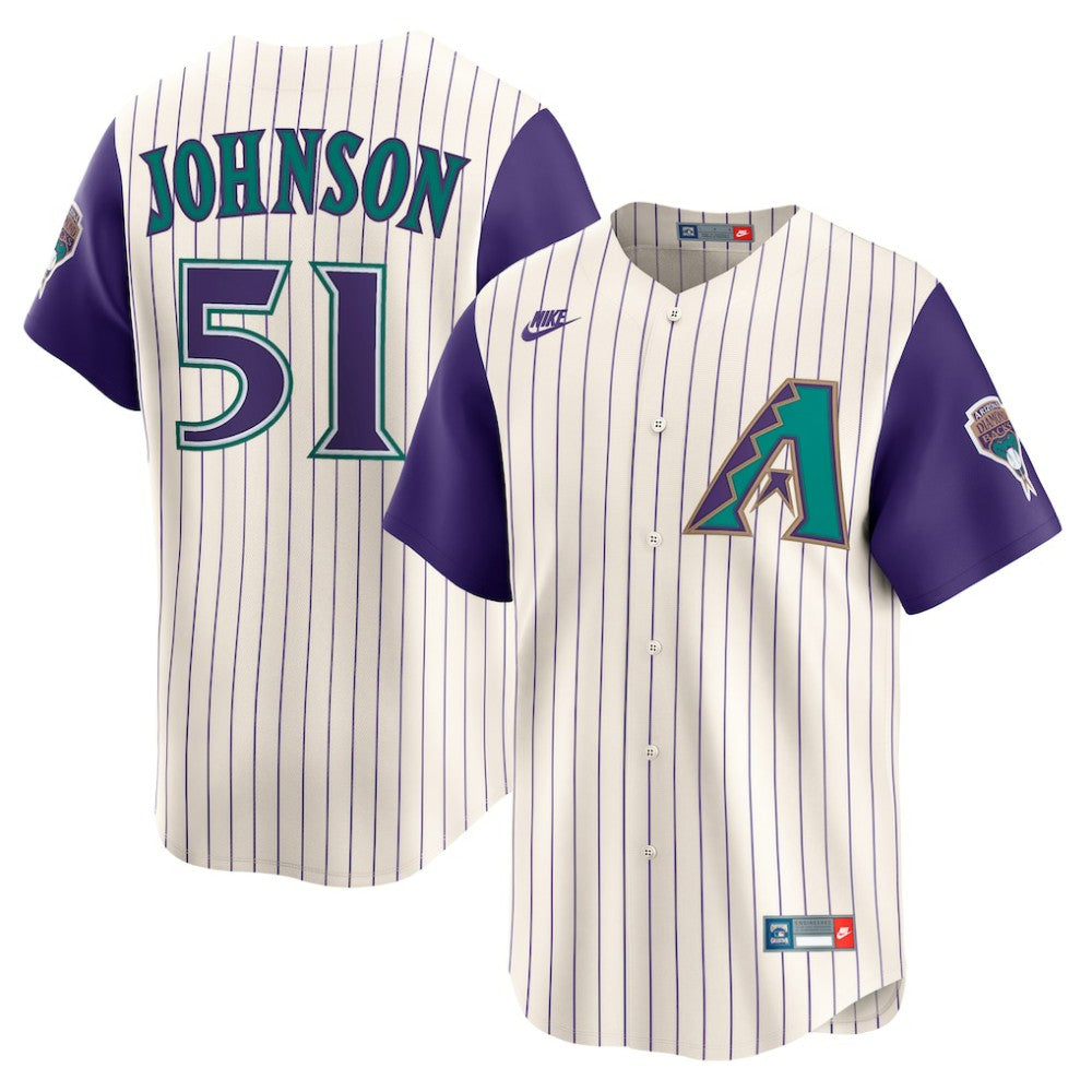 Randy Johnson Arizona Diamondbacks Nike Throwback Cooperstown Collection Limited Jersey - MLB Jerseys